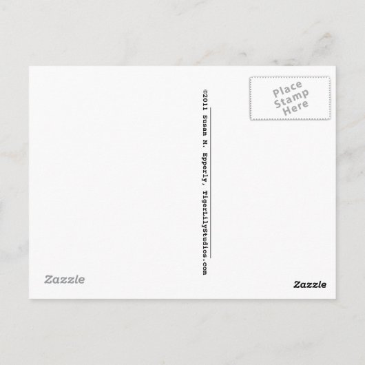 「ユーモアのTouch」霊気エナジーワークマッサージ漫画 ポストカード (裏面)