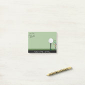 ユーモアはゴルファーを離れて私をティーにのせます ポストイット (デスク上)