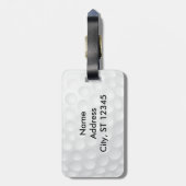 ユーモアはゴルファーを離れて私をティーにのせます ラゲッジタグ (裏面縦)