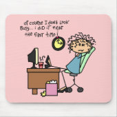 ユーモアを最初に訂正して下さい マウスパッド (正面)