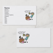 ユーモアを最初に訂正して下さい 名刺 (正面/裏面)