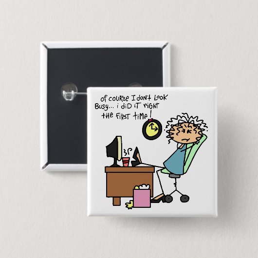 ユーモアを最初に訂正して下さい 缶バッジ (正面&裏面)