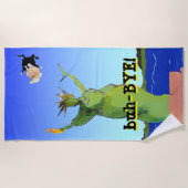 ユーモアアンチ2020年投票民主党の選挙おもしろい ビーチタオル (正面)