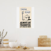 ユーモアオフィスアート: 歯ブラシとトイレットペーパーのアート ポスター (キッチン)