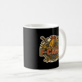 ユーモアカラス 楽しい ゴシック F-Caw-F コーヒーマグカップ (正面右)