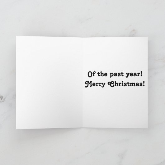 ユーモアクリスマス カード (内部)