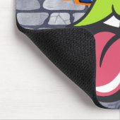 ユーモアグクールラフィティカラフル通りアートおもしろいデザイン マウスパッド (コーナー)