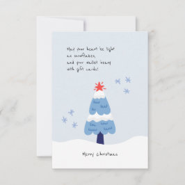 ユーモアグリーティングクリスマスツリーホリデーカスタムカード カード