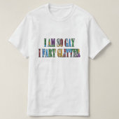 ユーモアゲイユーモアそうゲイiファルトグリッター皮肉 tシャツ (デザイン正面)