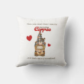 ユーモアコーヒー引用文格言おもしろいバレンティンズデイギフト クッション (裏面)
