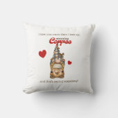 ユーモアコーヒー引用文格言おもしろいバレンティンズデイギフト クッション (正面)
