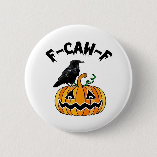 ユーモアゴシッククロウ エッセンシャル F-Caw-F 缶バッジ (正面)