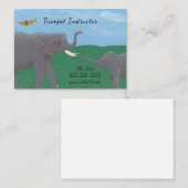 ユーモアゾーンズトランペットインストラクター名刺 名刺 (正面/裏面)