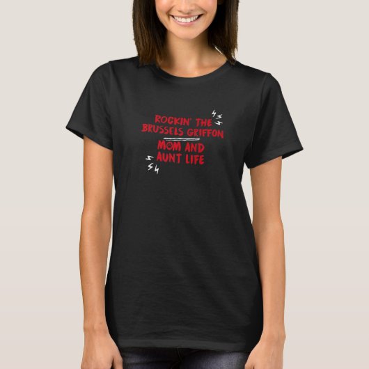 ユーモアドッグブラスグリフ独身のペット Tシャツ (正面)