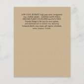 ユーモアバブルnブルズビールシャンパーズブライダルシャワー チラシ (裏面)