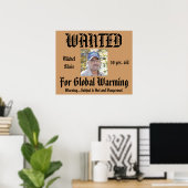 ユーモアパーソナライズされた指名手配 ポスター (ホームオフィス)