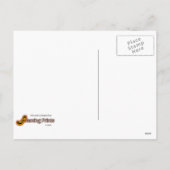 ユーモアホースおもしろいトナカイのクリスマスクリスマス シーズンポストカード (裏面)