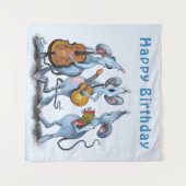 ユーモアマウスバンド タペストリー お誕生日おめでとう (正面(横))