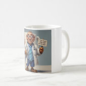 ユーモアマグで癒す:笑いの一服 コーヒーマグカップ (正面右)