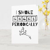 ユーモアマリファナの日周期表科学THC カード (黄色い花)