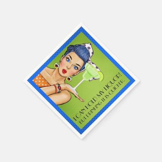 ユーモアレトロリキュール(パーティー)カクテルナプキン スタンダードカクテルナプキン (角)