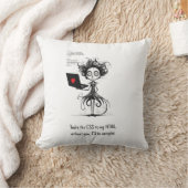 ユーモア引用文かわいいおたくおもしろいバレンティンズデイギフト クッション (ブランケット)