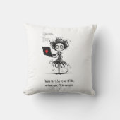 ユーモア引用文かわいいおたくおもしろいバレンティンズデイギフト クッション (正面)