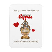 ユーモア引用文かわいい格言コーヒーバおもしろいレンティーンズデー マグネット (縦)