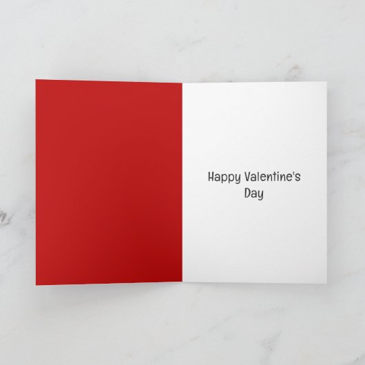 ユーモア引用文かわいい猫のおもしろいバレンタインデー カード (内部)