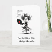 ユーモア引用文コンピュータおたくプンヴァレンティおもしろいンデー カード (正面)