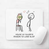 ユーモア引用文ステックマンジョークヴァレおもしろいンティーンズの日 マウスパッド (マウス)