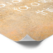 ユーモア引用文文字オン動揺してセピア ポスター (角)