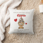 ユーモア引用文格言コーヒーバおもしろいレンティーンズデイギフト クッション (ブランケット)