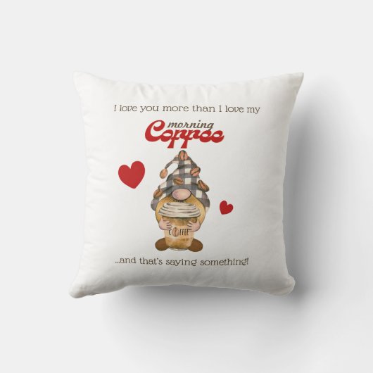 ユーモア引用文格言コーヒーバおもしろいレンティーンズデイギフト クッション (裏面)