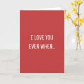 ユーモア愛する映画のジョークおもしろいバレンタインデー カード (黄色い花)