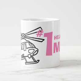 ユーモア満点の朝のコーヒー ヘリコプターママ ジャンボコーヒーマグカップ
