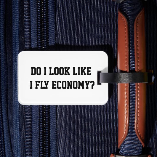 ユーモア満点！エコノミーなんて似合わないでしょ？ミニマリスト ラゲッジタグ (裏面インサイチュ2)