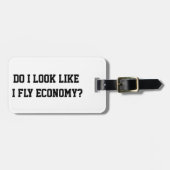 ユーモア満点！エコノミーなんて似合わないでしょ？ミニマリスト ラゲッジタグ (正面横)