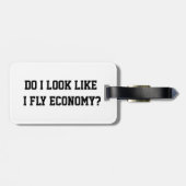 ユーモア満点！エコノミーなんて似合わないでしょ？ミニマリスト ラゲッジタグ (裏面横)
