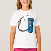ユーモア満載のガソリンスタンドTシャツ Tシャツ (正面)