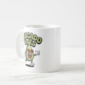 ユーモア満載のサングラス アボカド コーヒーマグカップ (正面左)