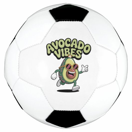 ユーモア満載のサングラス アボカド サッカーボール (正面)