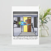 ユーモア満載のディナー招待状 "Spectickles" 笑いが止まらない 招待状 (スタンド正面)