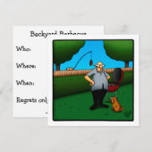 ユーモア満載のバーベキュー招待状 スペクティクル 招待状 (正面/裏面)