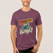 ユーモア満載のレトロ感謝祭＆日常ユーモアTシャツ トライブレンドＴシャツ (正面)