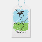 ユーモア満載の卒業ランナー © - クロスカントリー、トラック ギフトタグ (正面)