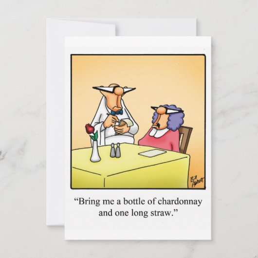 ユーモア満載の女子会「おうちパーティー」招待状 招待状 (正面)