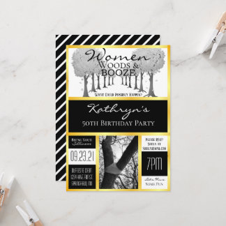 ユーモア満載の女性向け森の逃避行 招待状