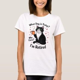 ユーモア満載の引退猫ティー Relaxed Humor Tシャツ