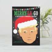 ユーモア満載の楽しいトランプのクリスマスカード シーズンカード (スタンド正面)